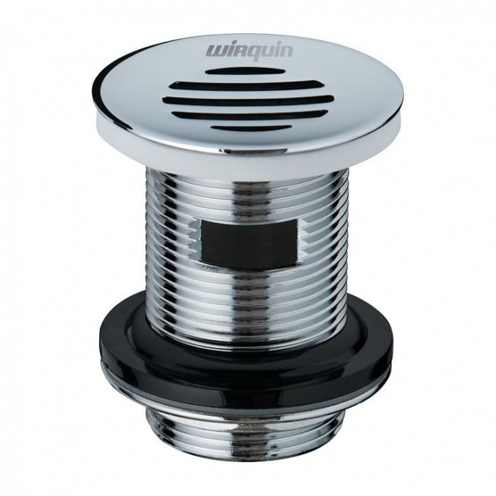 Curved Grid Flush grated basin waste Slotted NotJustTaps.co.uk