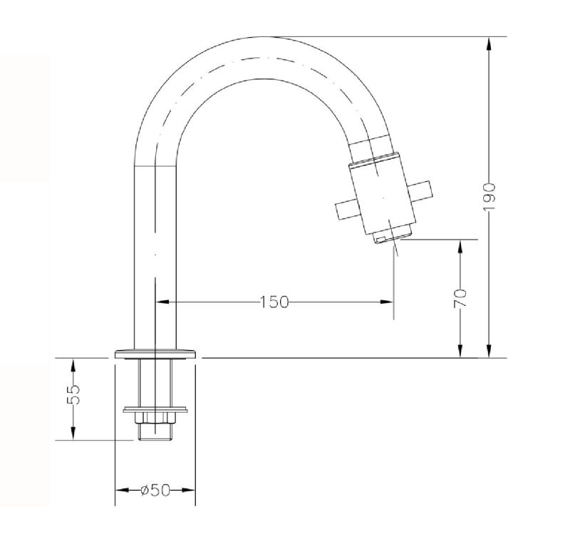 Gentech Filling Spout With Built In Control - NotJustTaps.co.uk