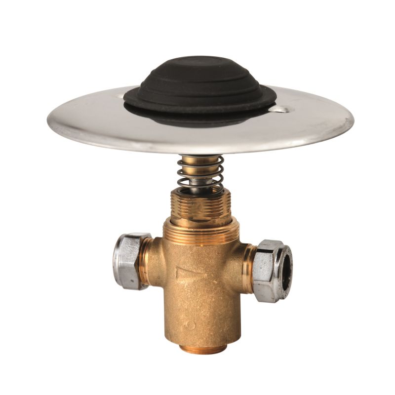 Hart Commercial Push Button Foot Tap Floor Fitted Concealed Tap