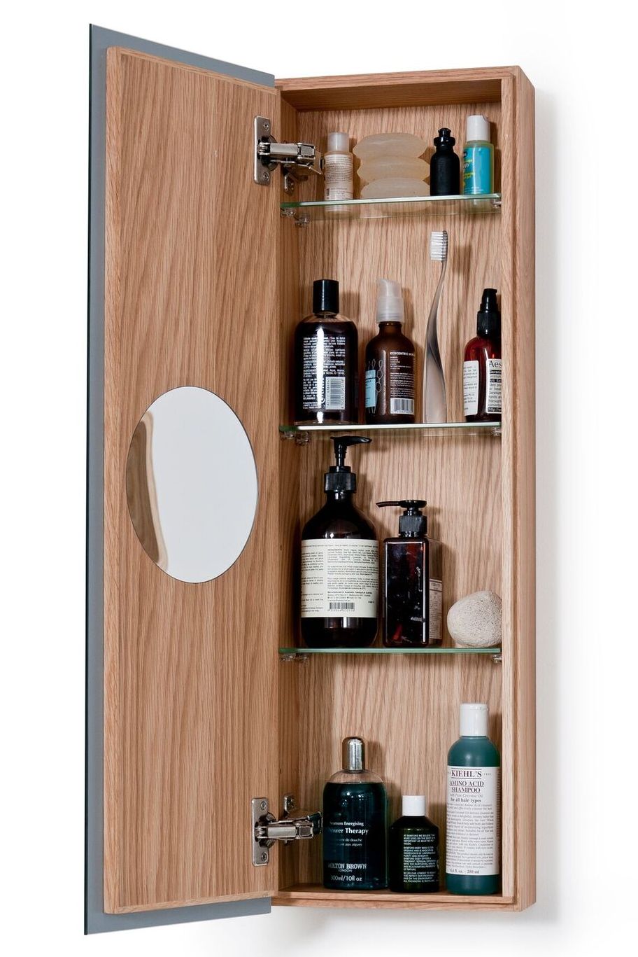 Natural Oak Slimline 800 Bathroom Cabinet Notjusttaps Co Uk