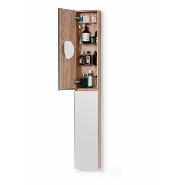 Zone Natural Oak Tall Bathroom Cabinet, Tall Wooden Bathroom Cabinets
