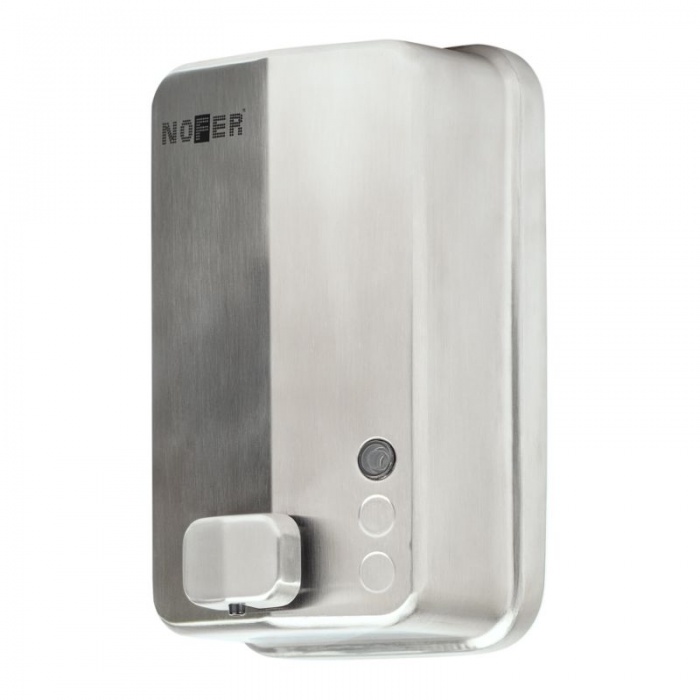 Nofer Brushed Stainless Steel Commercial Soap Dispenser