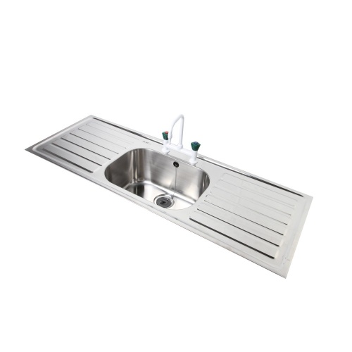 316 Stainless Steel Laboratory Sinks Single Bowl Double Drainer