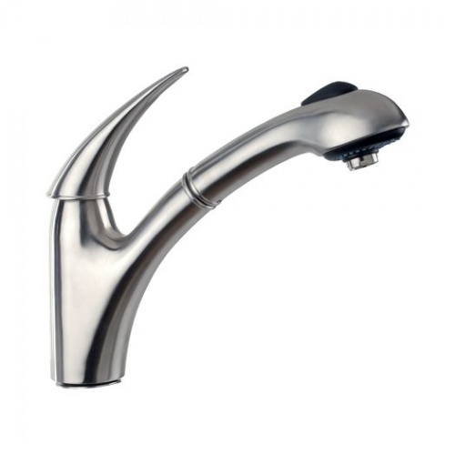 Inox Curve Luxury Stainless Steel Sink Mixer NotJustTaps.co.uk