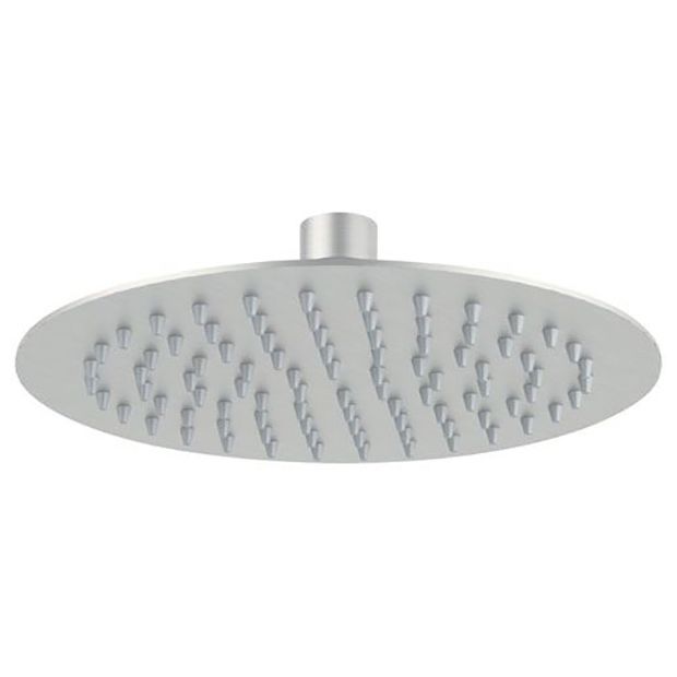 Remer Ultra Slim Round 30cm Shower Head -Brushed Stainless