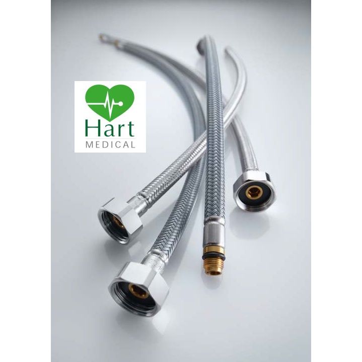 Hospital Flexible Tap Hose - 8mm thread - Pair