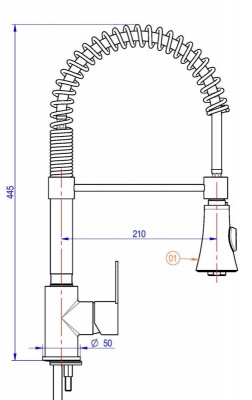 Projet washstation professional kitchen mixer