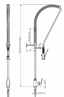 Projet HD Pre-Rinse Kitchen Tap