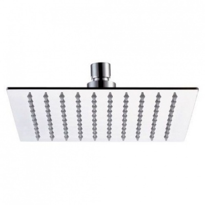 Ultra slim square 20cm stainless shower head