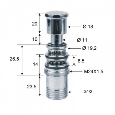 Remer Spring & Lock Low Pressure Tap Diverter