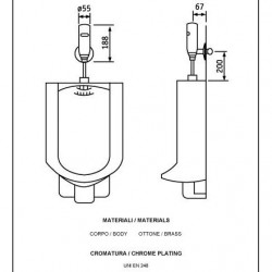 Sensor Urinal Flusher - External Wall Mounted
