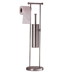 Satin Steel Toilet Butler