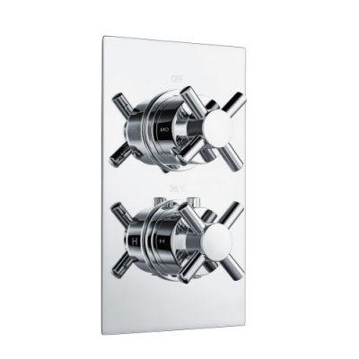 Victoria Concealed Cross Handle Thermostatic Shower Valve