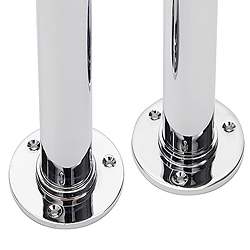 Pair 3/4 inch Bath Standpipes for Bath Taps with Legs