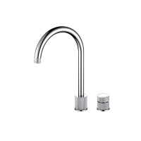 Accessible Knurled Two Hole Kitchen Tap