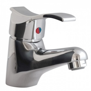 Thermassure 'Anti-Scald' Curved Handle Basin Mixer Tap