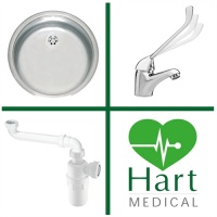 Compact round dental sink pack