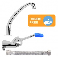 Foot Pedal Control Set with Standard Swivel Spout | Foot Control Hygiene