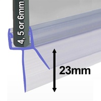 Universal Shower Screen Seal - For wider gaps up to 23mm