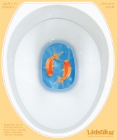 Fish Tank Lidstik toilet decal