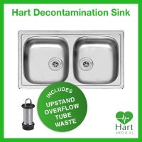 Double Bowl Decontamination Sink